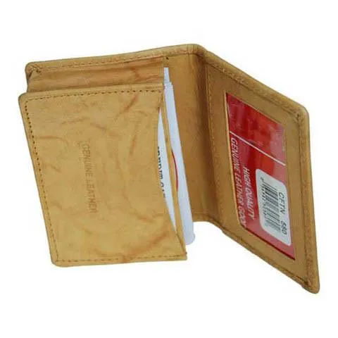 Men's Genuine Leather Bi-Fold Wallet Supplier - Black