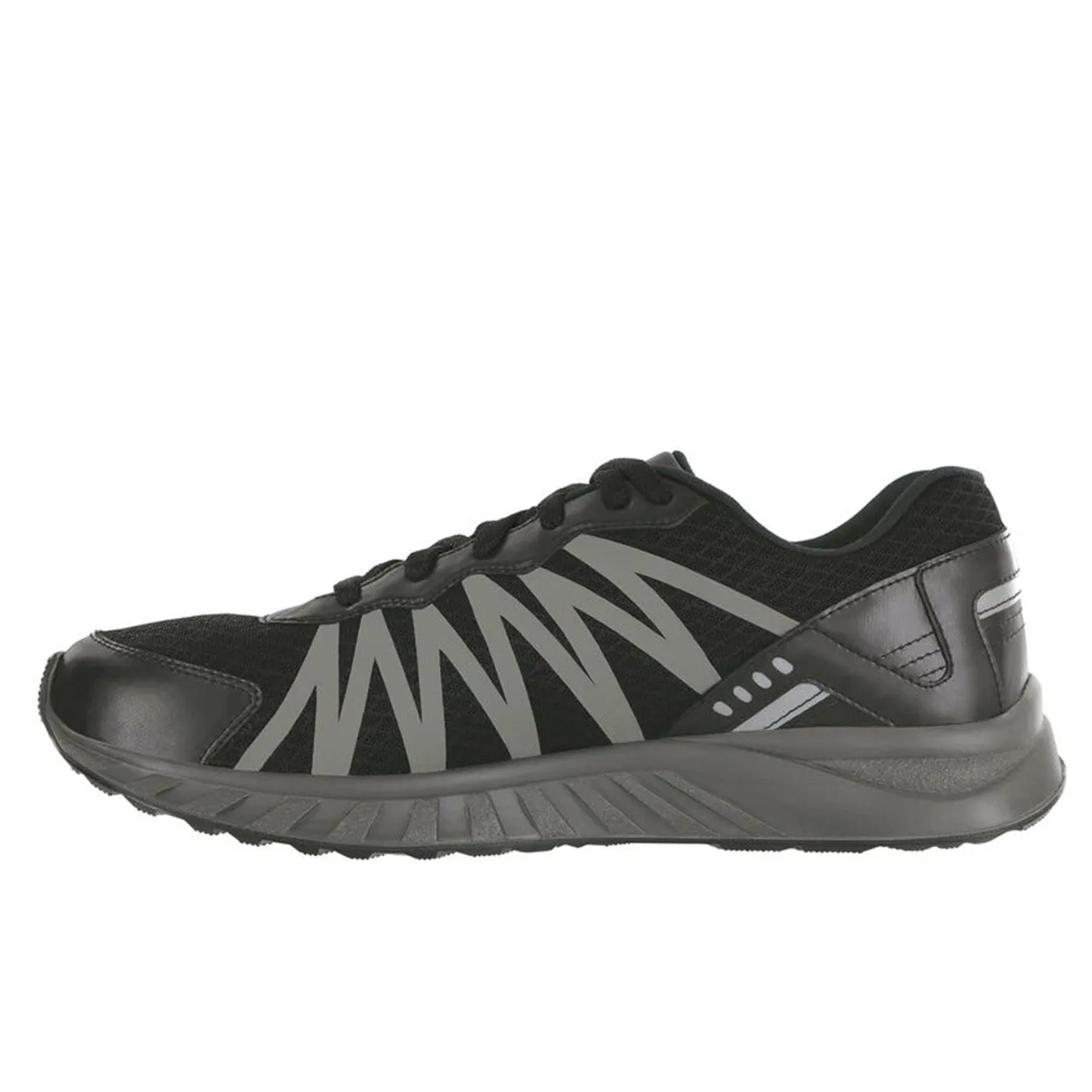 Men's Pursuit Lace Up Sneaker Black / Gray