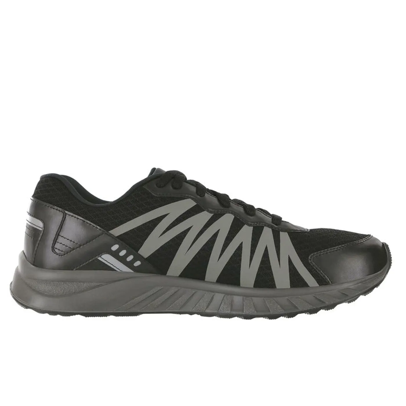 Men's Pursuit Lace Up Sneaker Black / Gray