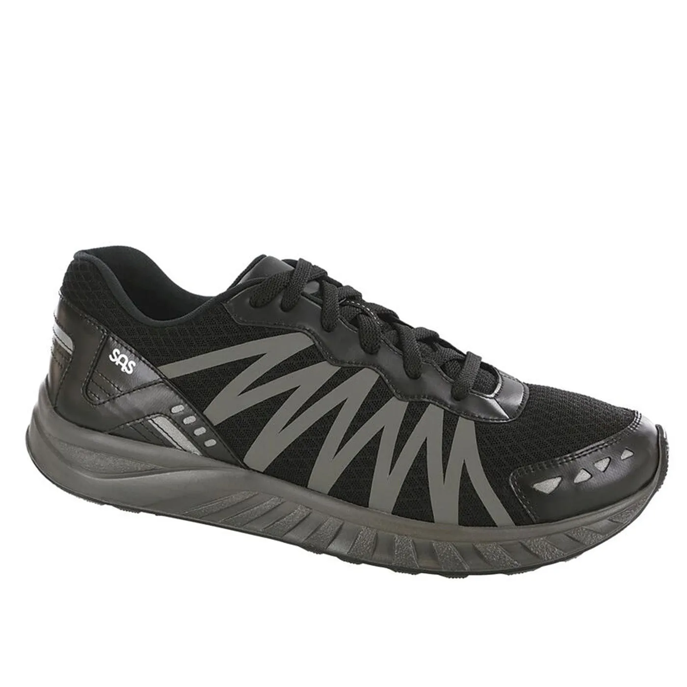 Men's Pursuit Lace Up Sneaker Black / Gray