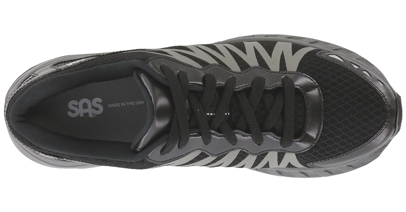 Men's Pursuit Lace Up Sneaker in Black / Gray