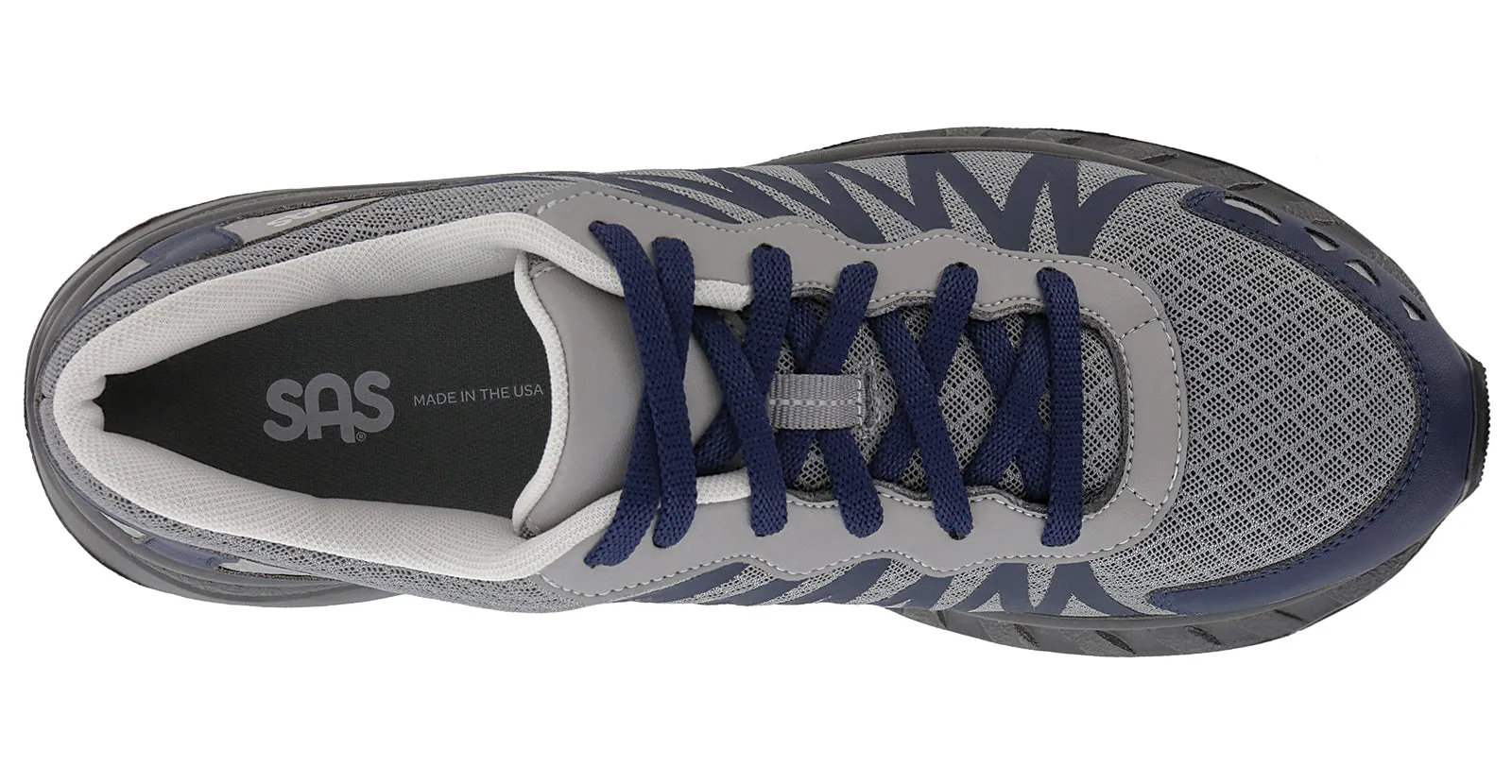 Men's Pursuit Lace Up Sneaker in Gray / Navy