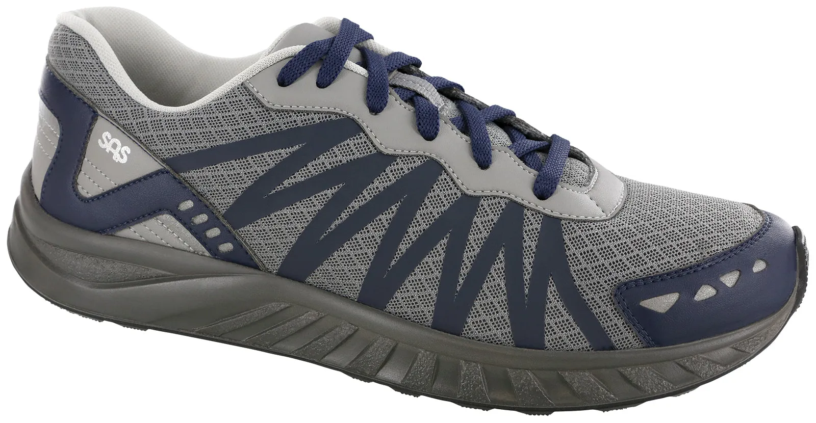 Men's Pursuit Lace Up Sneaker in Gray / Navy