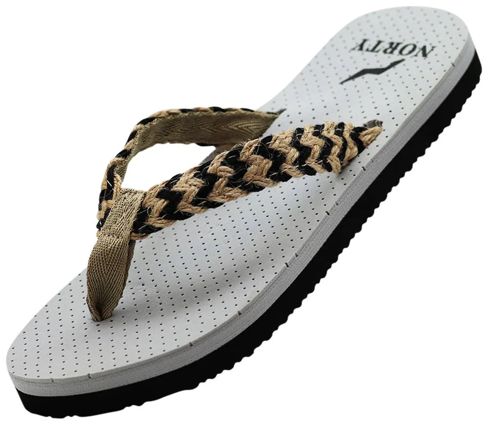 NORTY Womens 5-10 Beige/Grey Sandal 12011