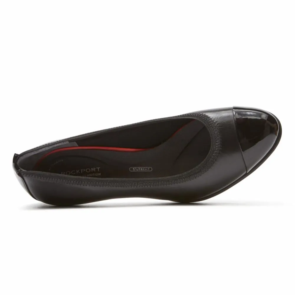 Rockport Women TOTAL MOTION MELORA GORE CAPTOE BLACK/BURN CALF