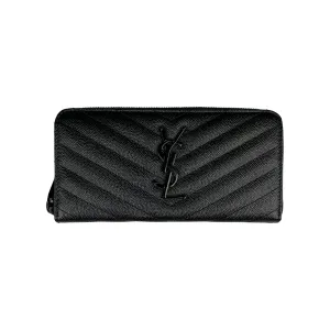 SAINT LAURENT MONOGRAM ZIP-AROUND WALLET