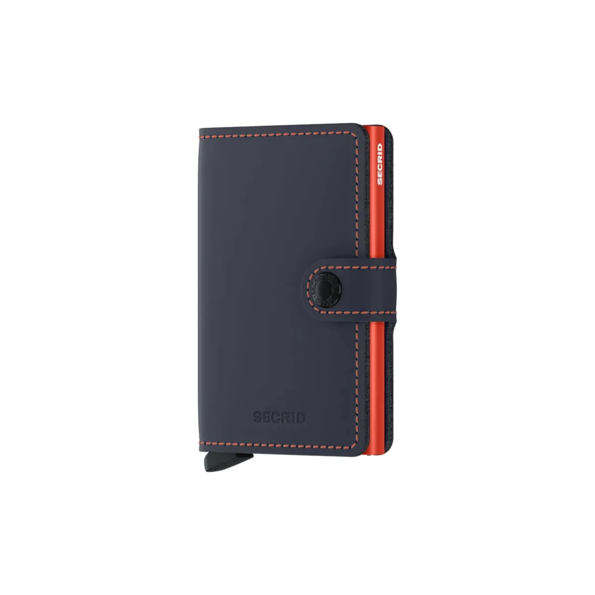 Secrid Mini Wallet Matte in Night Blue/Orange