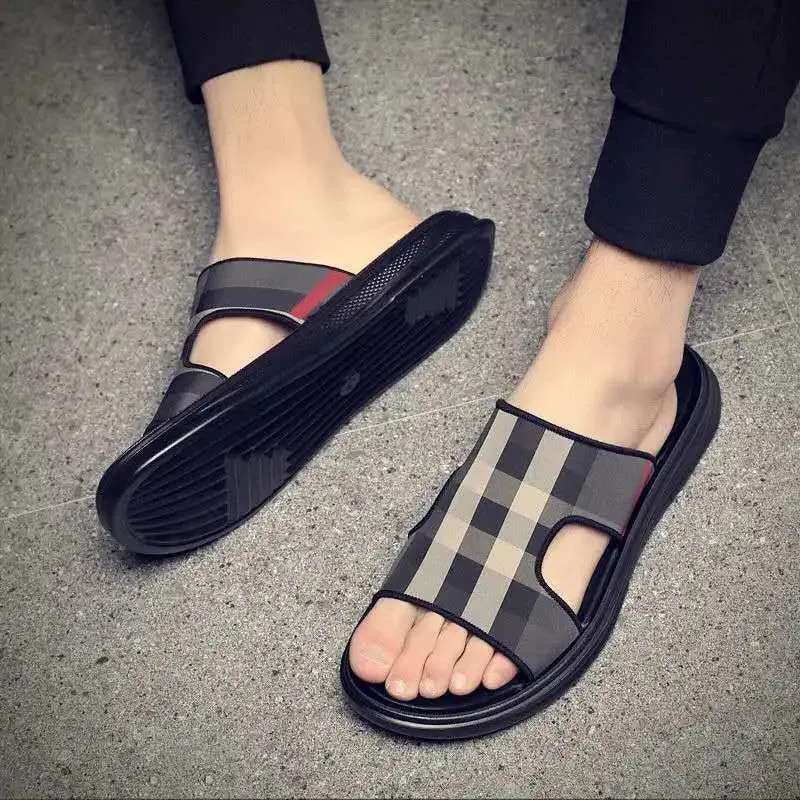 Summer Sandals Non-slip Unisex Slippers Comfy Slides Beach Flip Flop Soft Indoor