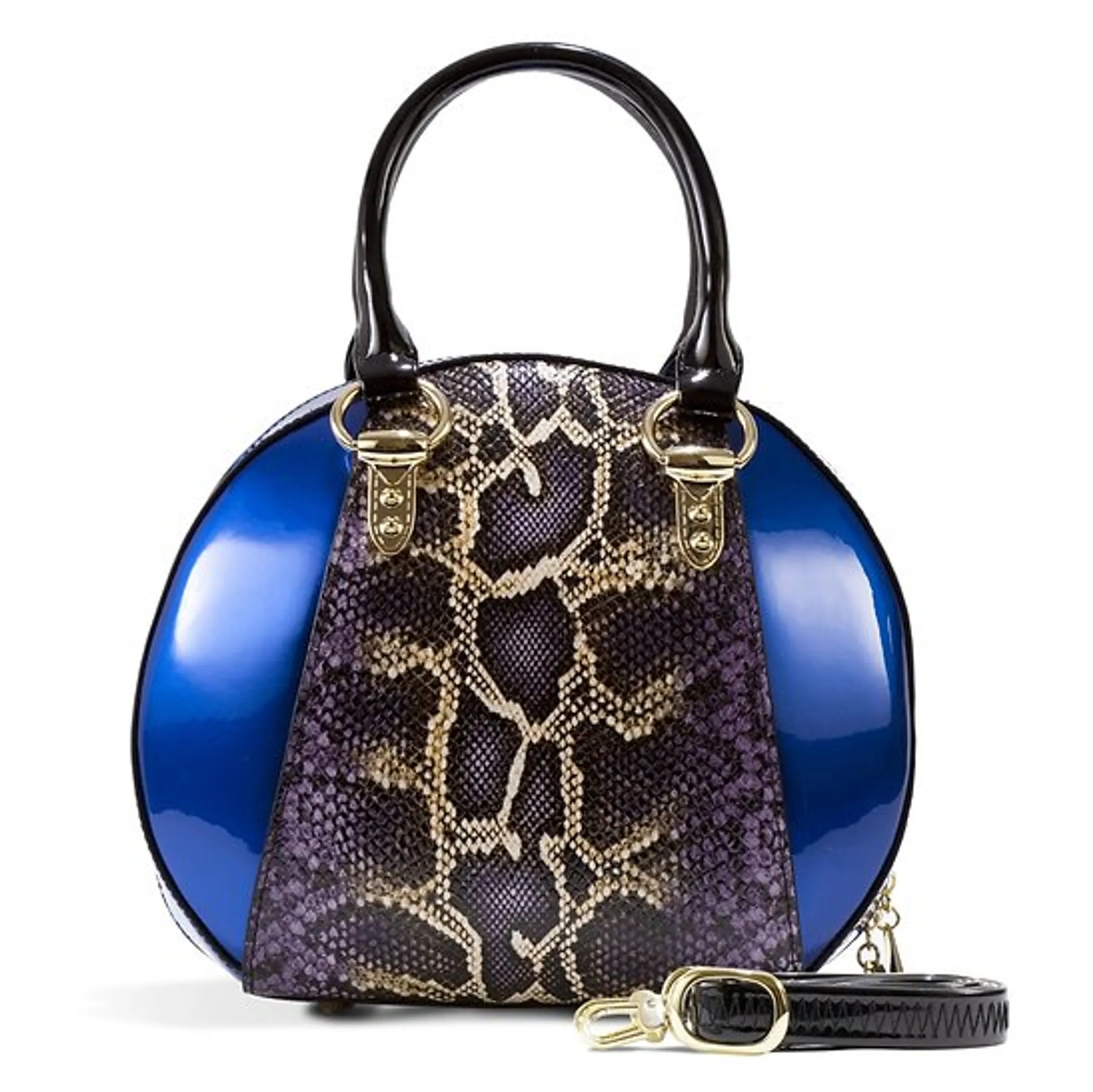 Svetlana Version 2 Python Print Leather Handbag