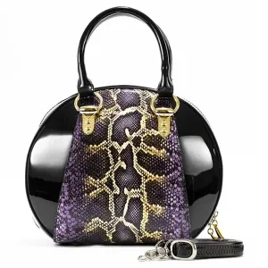 Svetlana Version 2 Python Print Leather Handbag