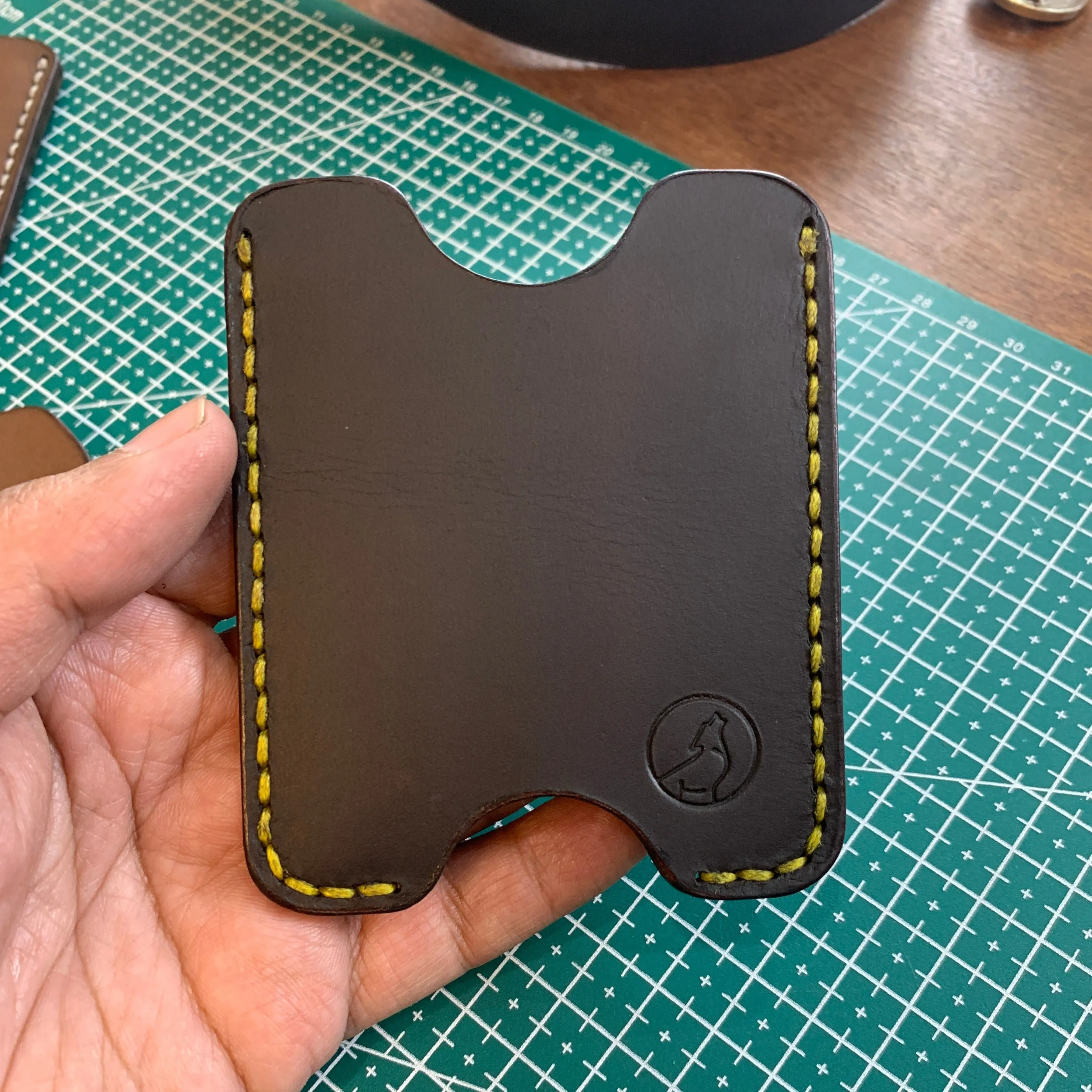The Oval: A Leather Cardholder