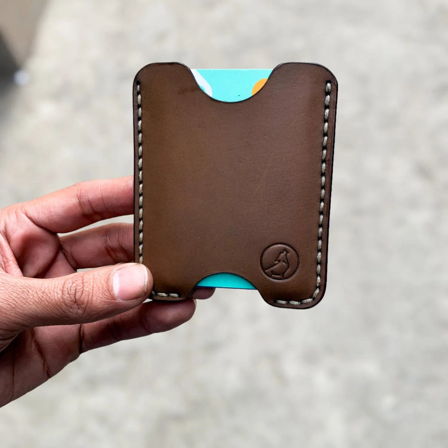 The Oval: A Leather Cardholder