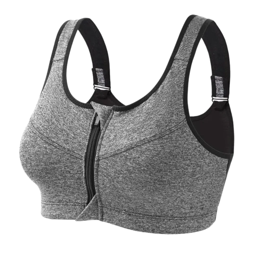 The Perfect Yoga Sports Bra (Gray)