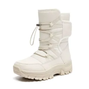 Unisex High Top Winter Boots - Waterproof & Plush Lined