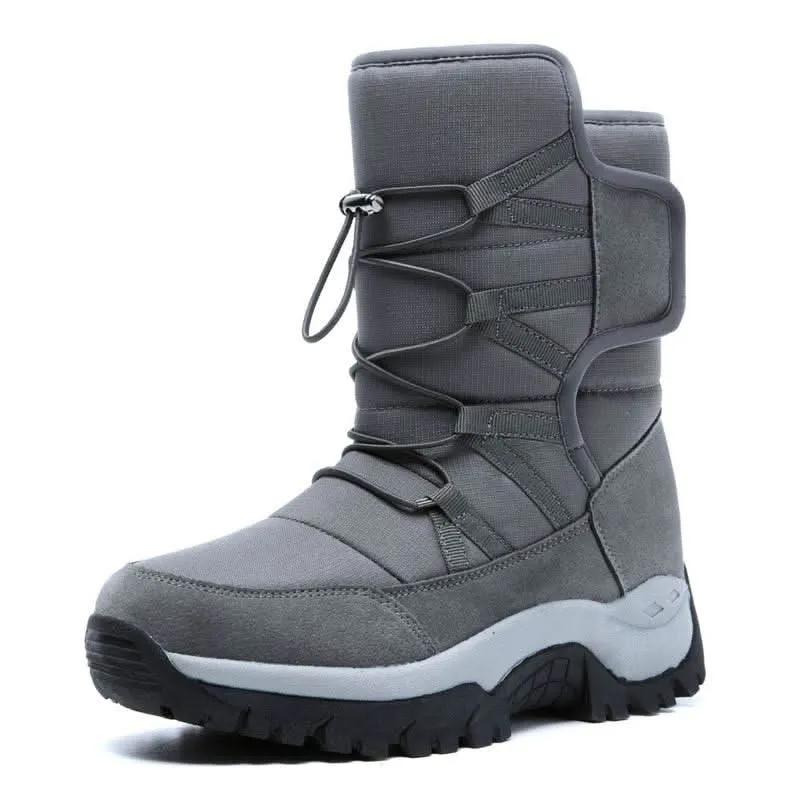 Unisex High Top Winter Boots - Waterproof & Plush Lined