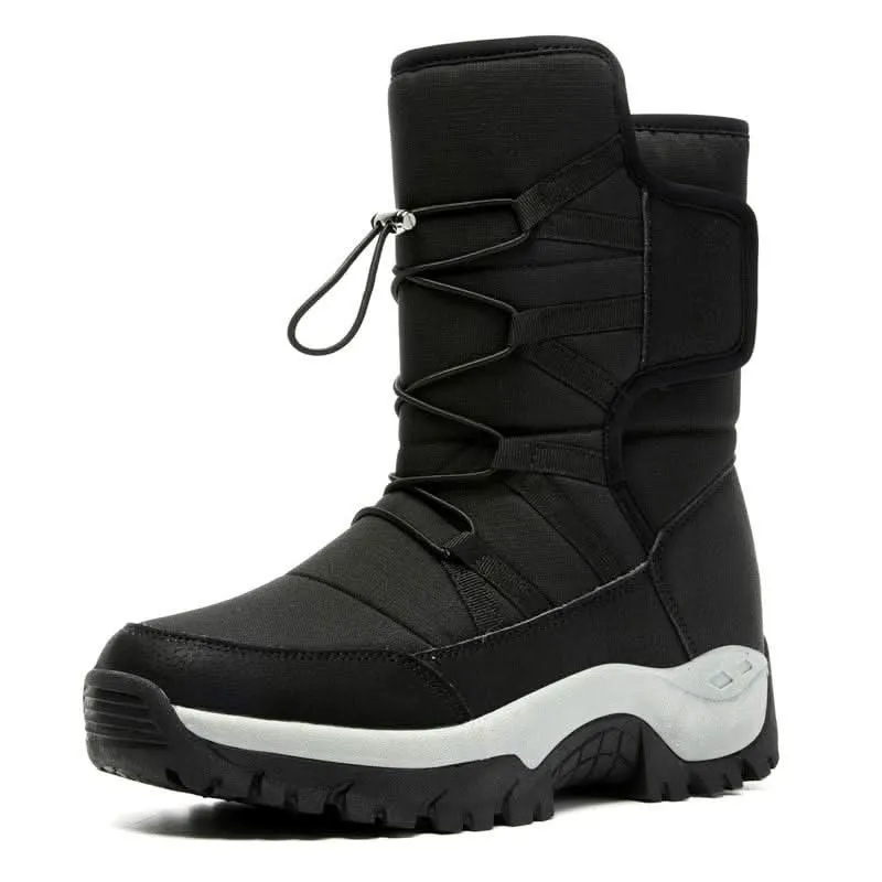 Unisex High Top Winter Boots - Waterproof & Plush Lined