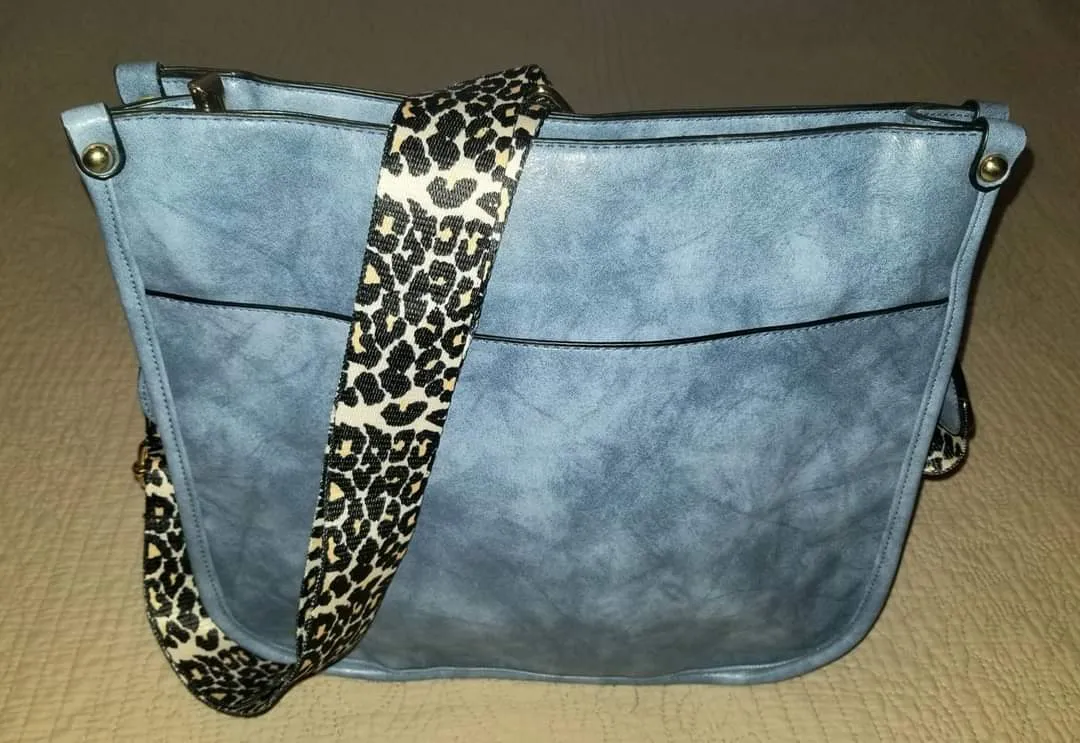 Vegan Leather Crossbody Bags - #7148-7149