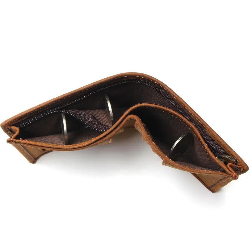 Vintage Crazy Horse Handmade Leather Wallet