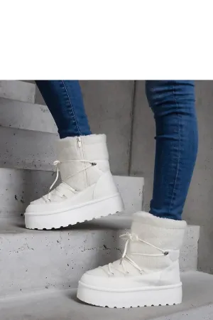 White snow boots