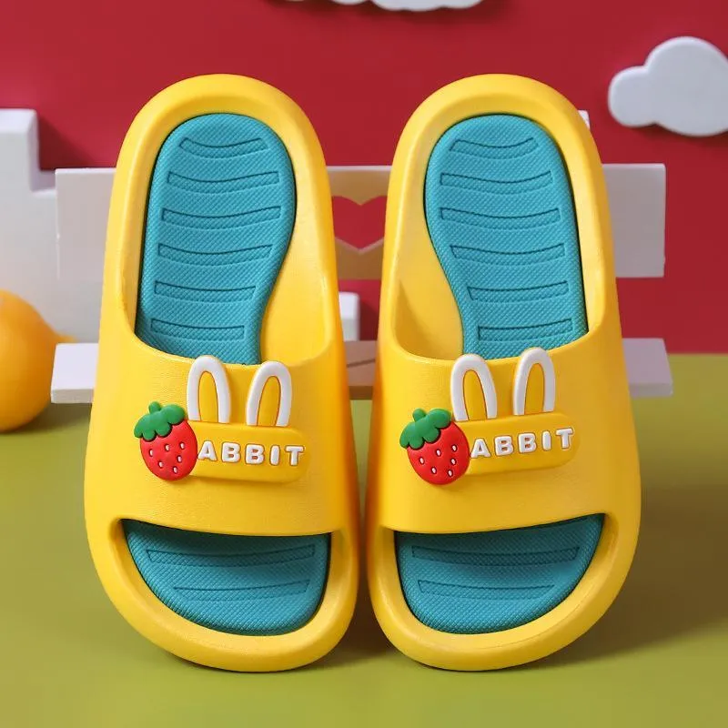 wholesale kids boutique clothing Kid Girl Cartoon letter Pattern Non-slip Slippers Wholesale