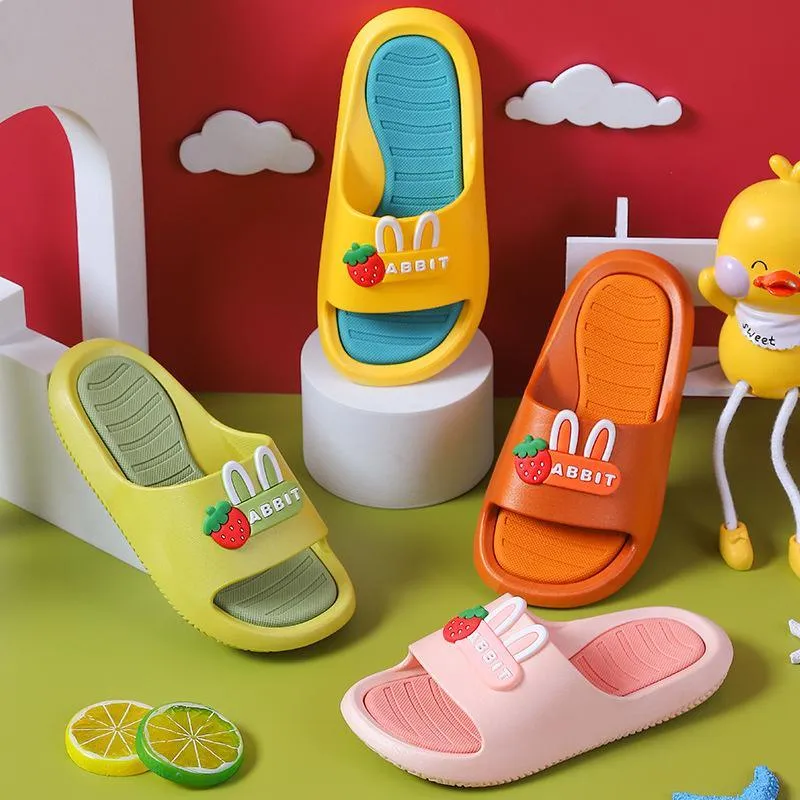wholesale kids boutique clothing Kid Girl Cartoon letter Pattern Non-slip Slippers Wholesale