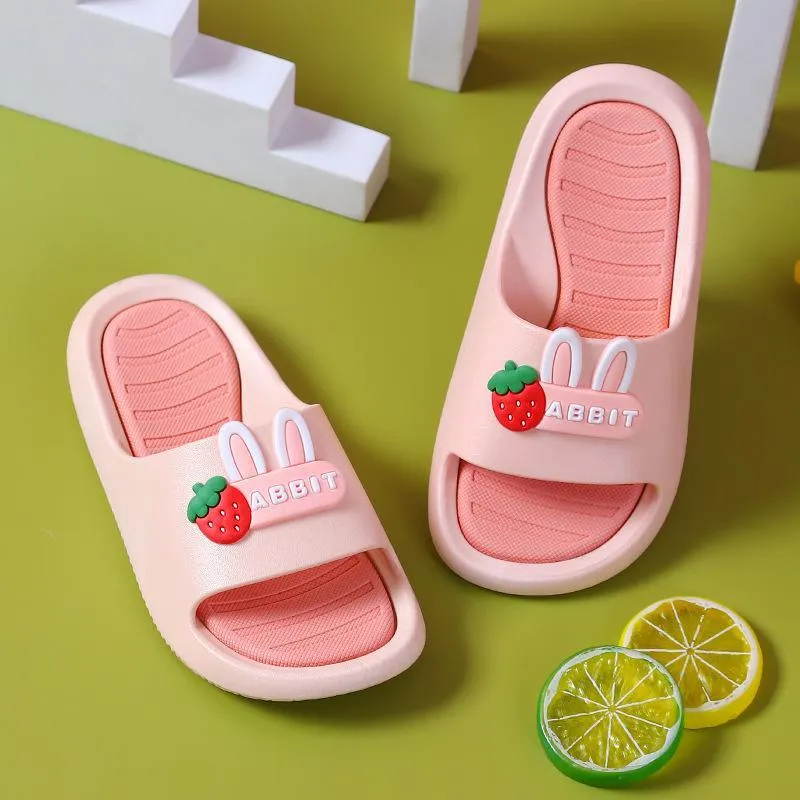 wholesale kids boutique clothing Kid Girl Cartoon letter Pattern Non-slip Slippers Wholesale