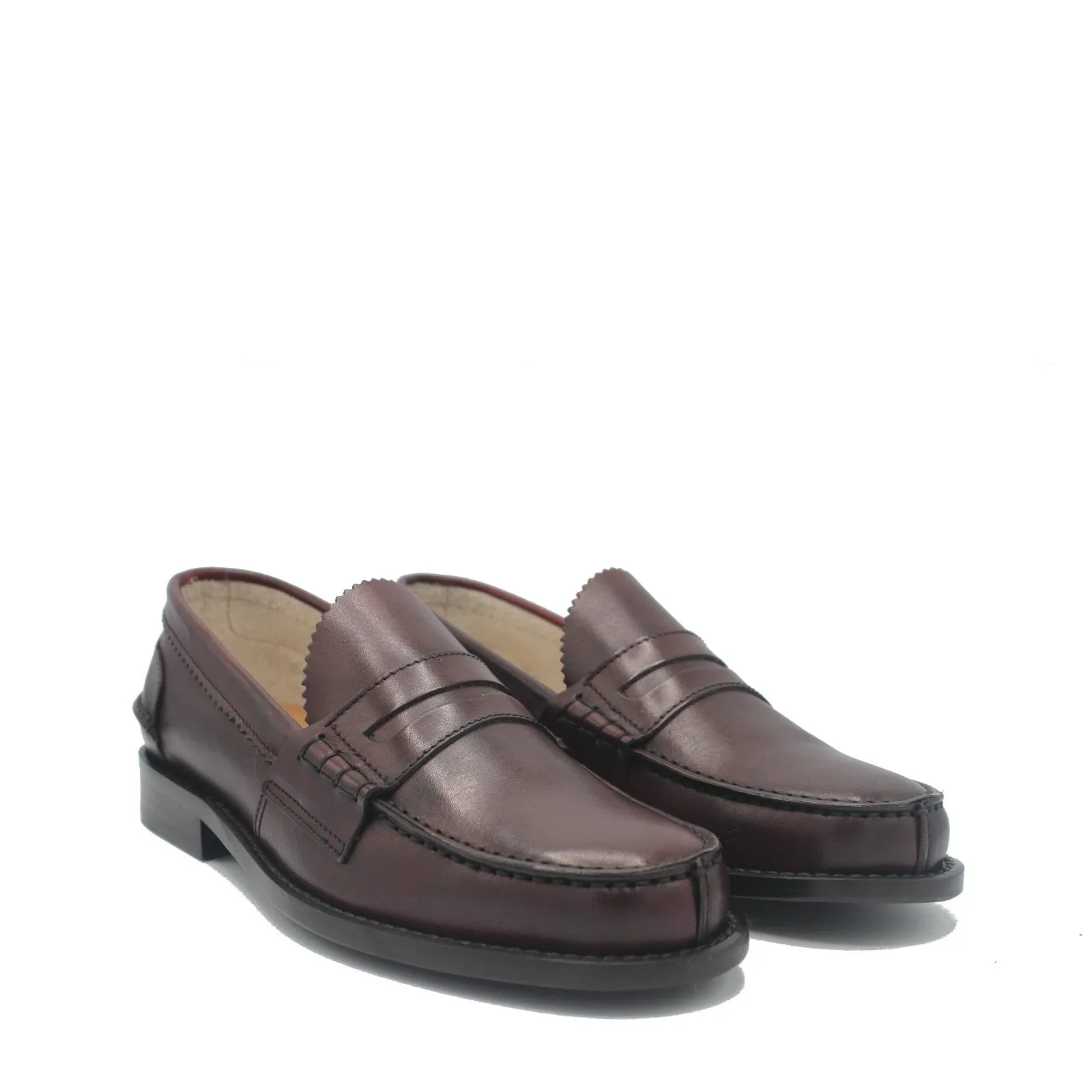 WOMAN PENNY LOAFER BURGUNDY LEATHER