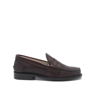 WOMAN PENNY LOAFER BURGUNDY LEATHER