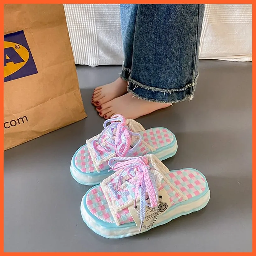 Women Summer Colorful Slippers | Cool Flip Flops Street Sandals