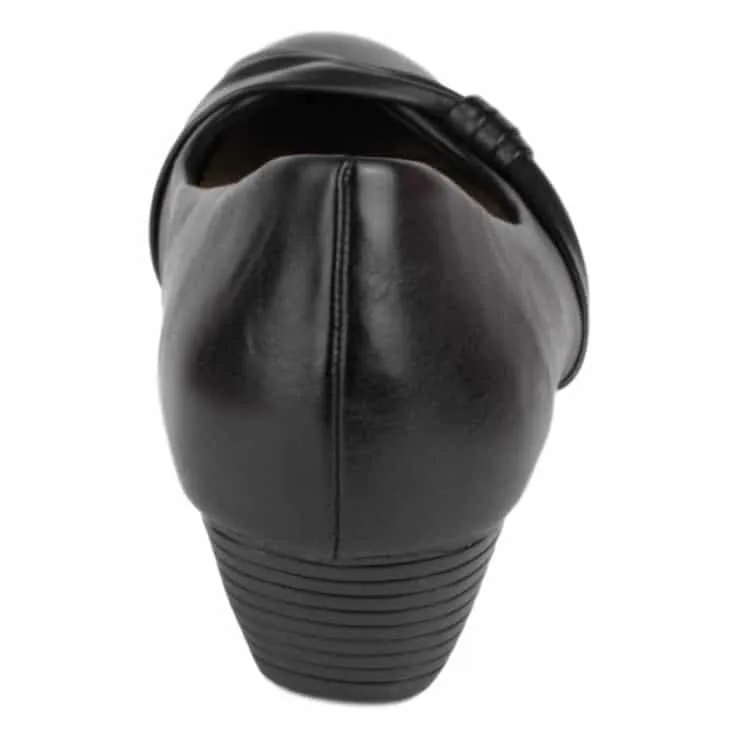 Womens Black Wedge Shoe