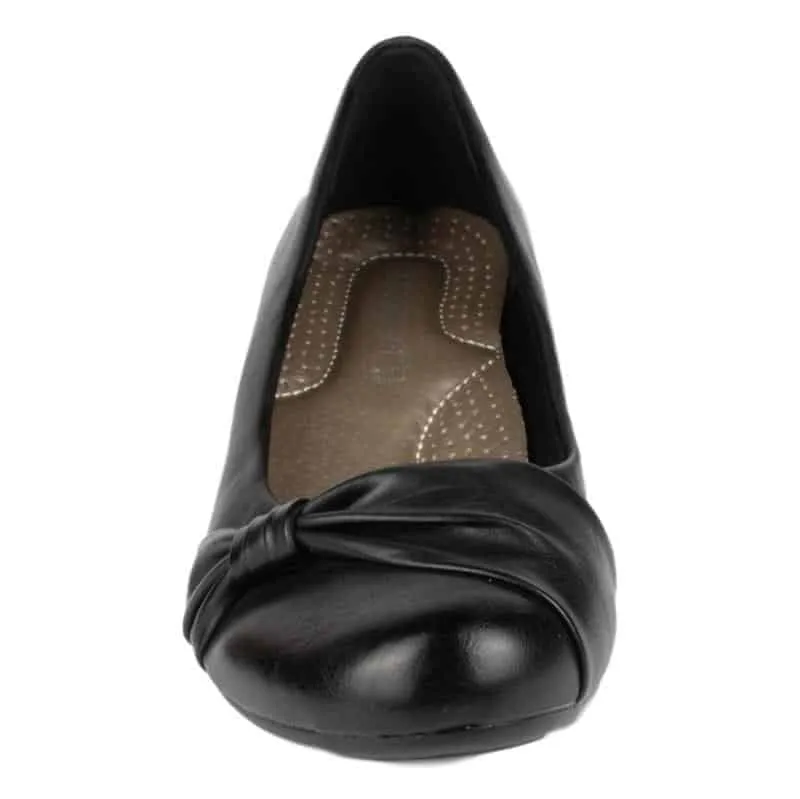 Womens Black Wedge Shoe