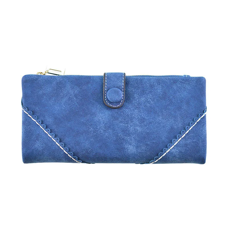 Women’s Multicompartment  Leather Wallet With Zipper