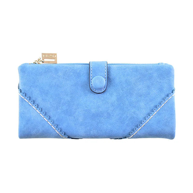 Women’s Multicompartment  Leather Wallet With Zipper