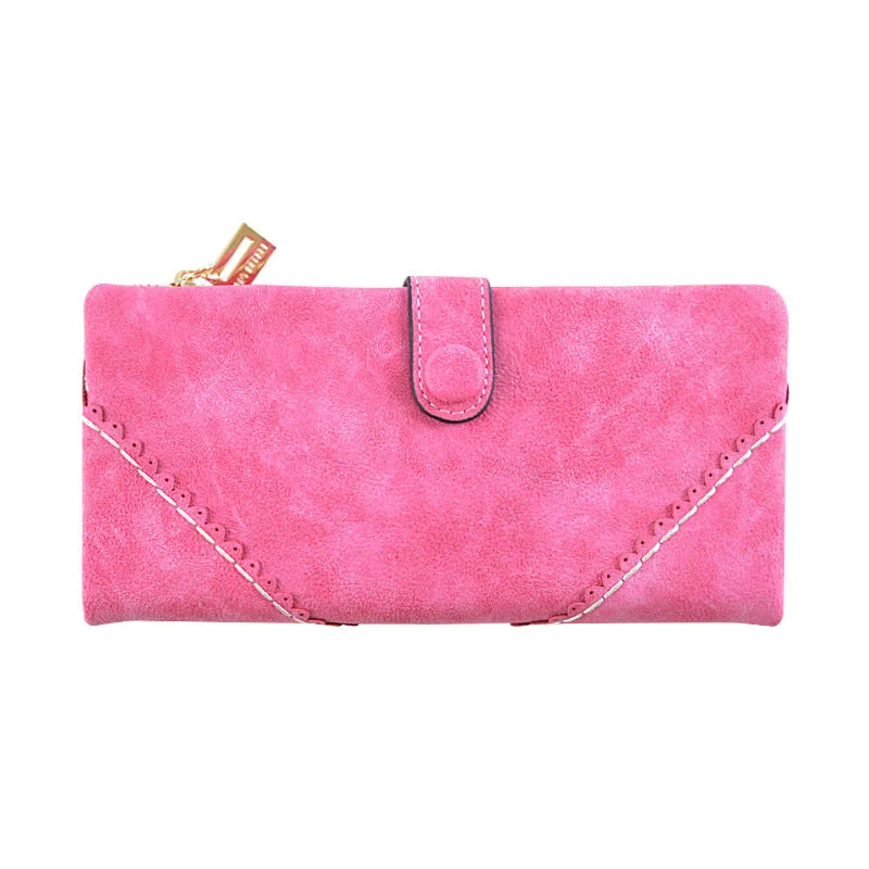 Women’s Multicompartment  Leather Wallet With Zipper