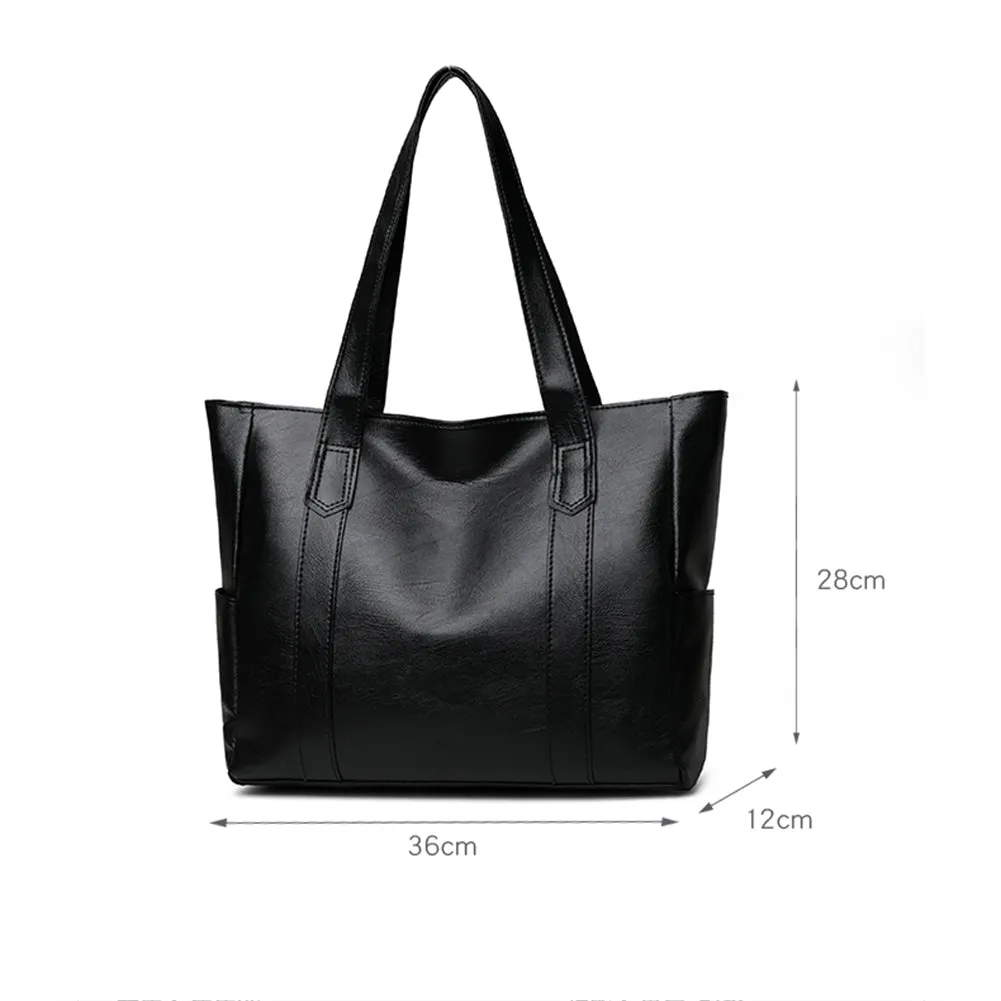 Women’s Solid Colour Large Capacity Shoulder Bag