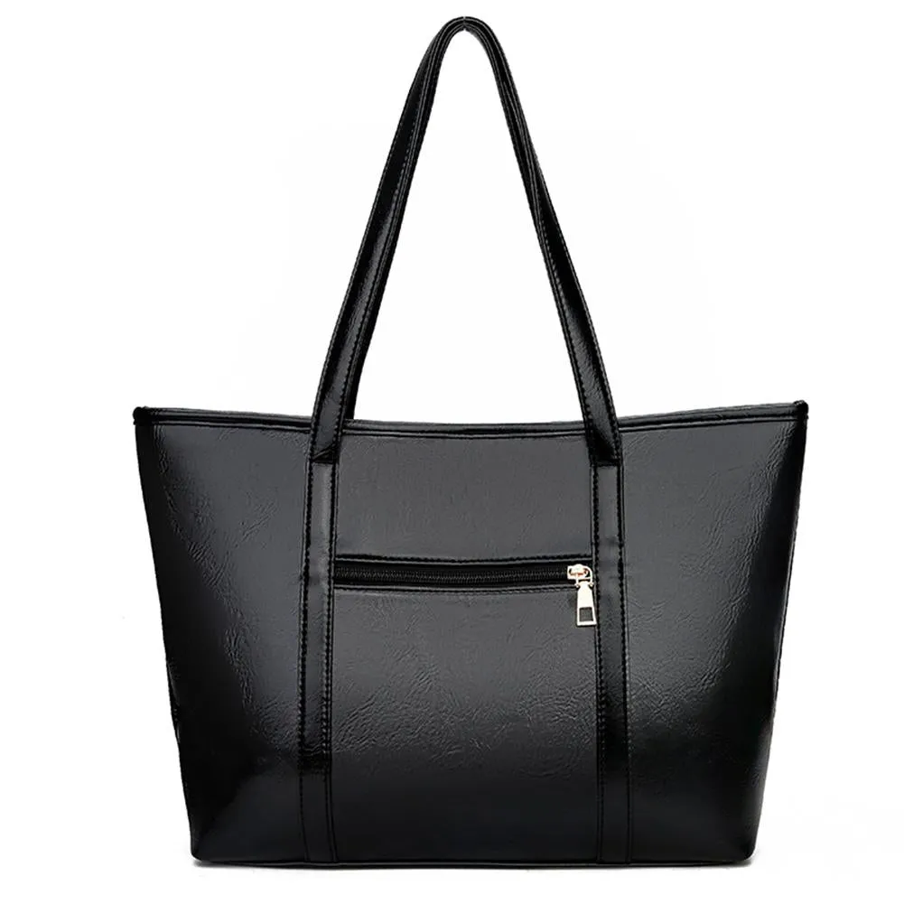 Women’s Solid Colour Large Capacity Shoulder Bag