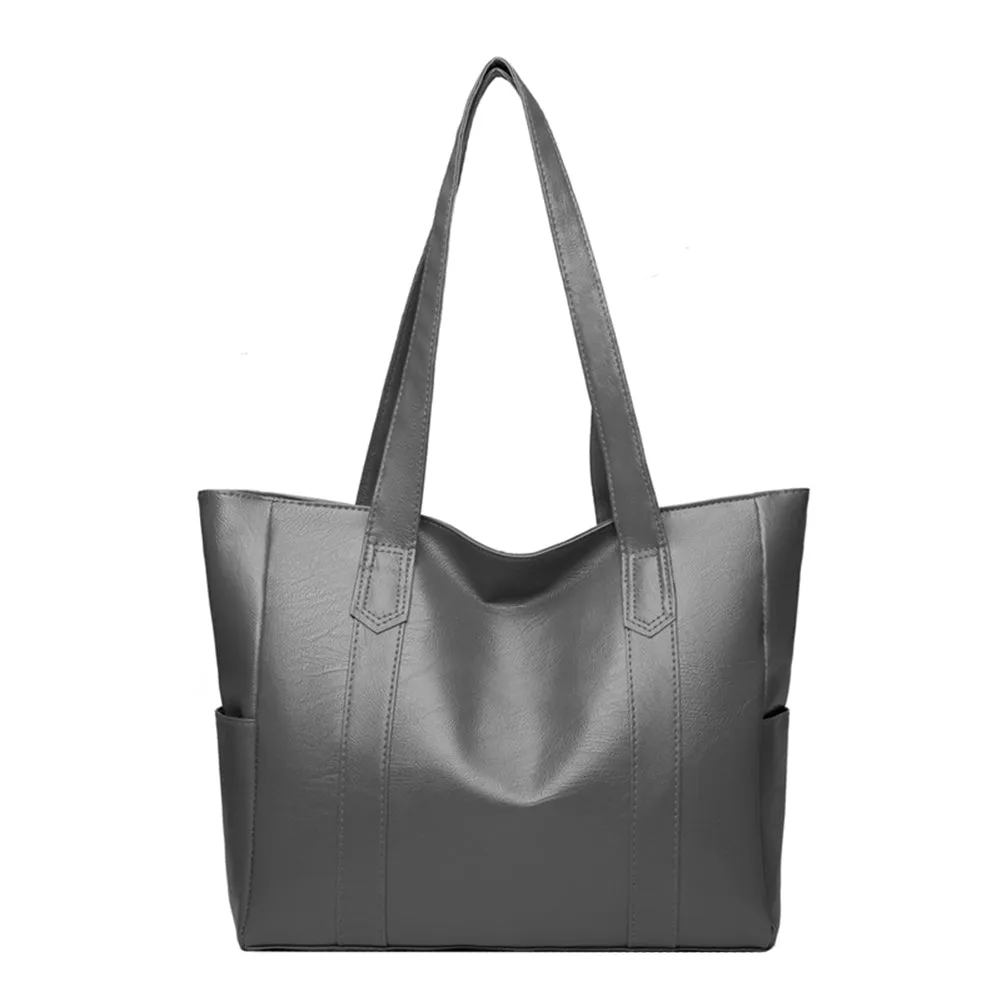 Women’s Solid Colour Large Capacity Shoulder Bag