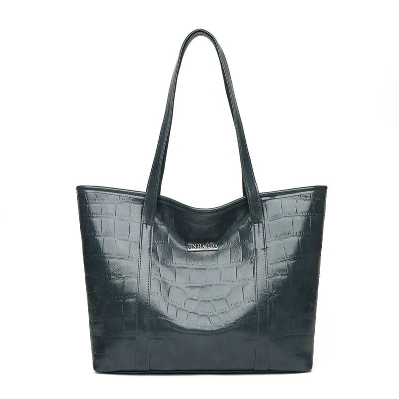Women’s Solid Colour Large Capacity Shoulder Bag