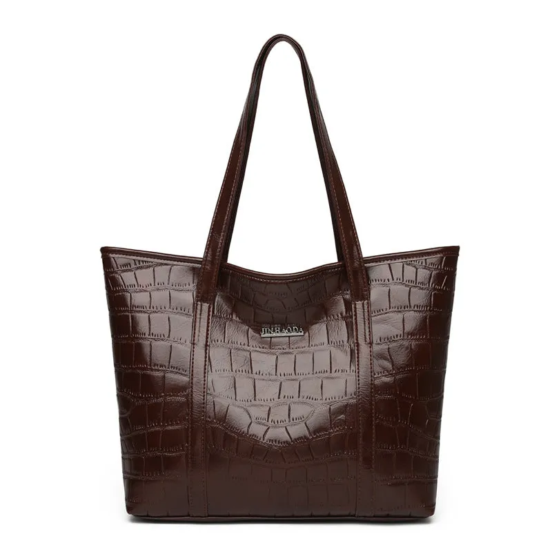 Women’s Solid Colour Large Capacity Shoulder Bag