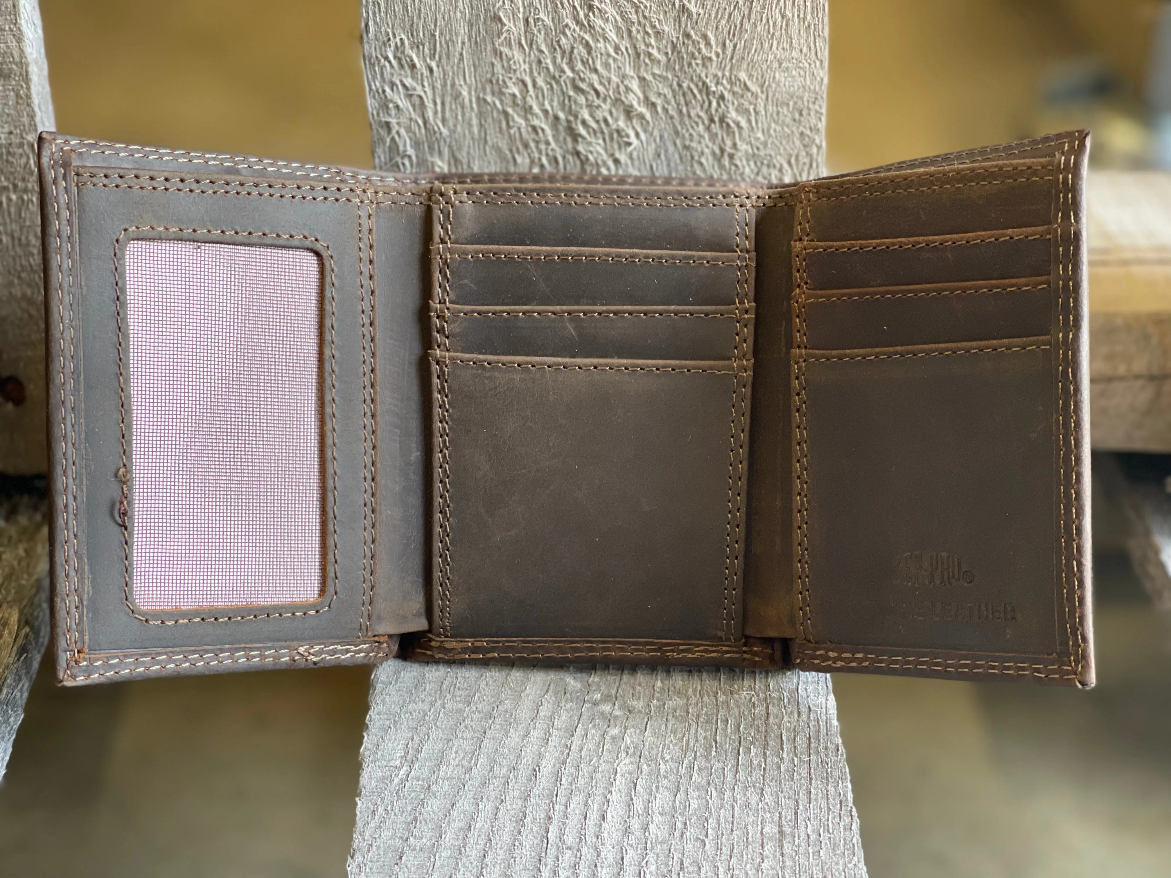 Zep-Pro IWT2FNC-UAL University of Alabama Crimson Tide 1/2 Mossy Oak Camo/Brown Tri-fold Wallet